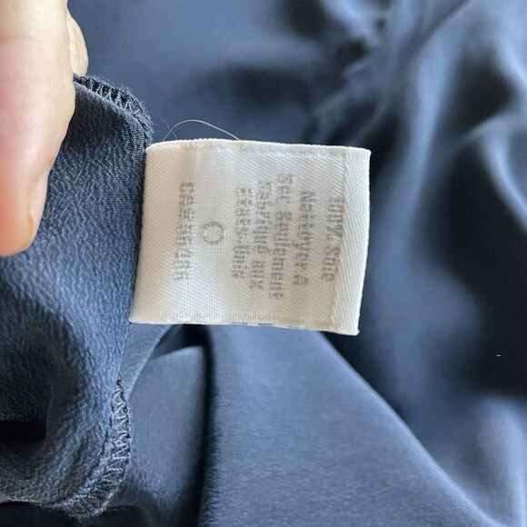 Kain Label Blouse Womens Large Blue Silk Button Tunic Minimalist Coastal Preppy - Picture 7 of 10